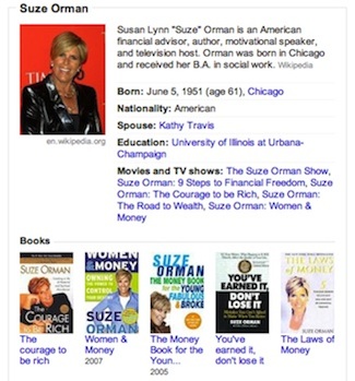 Suze Orman Snapshot / Headline Surfer